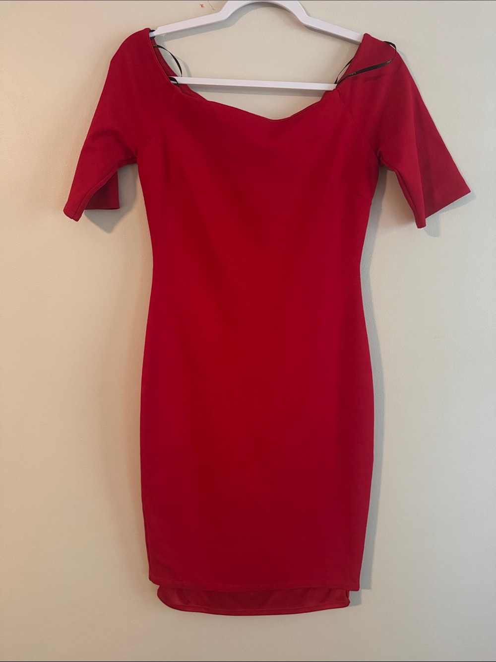 Lulu's Red Off-Shoulder Midi Dress